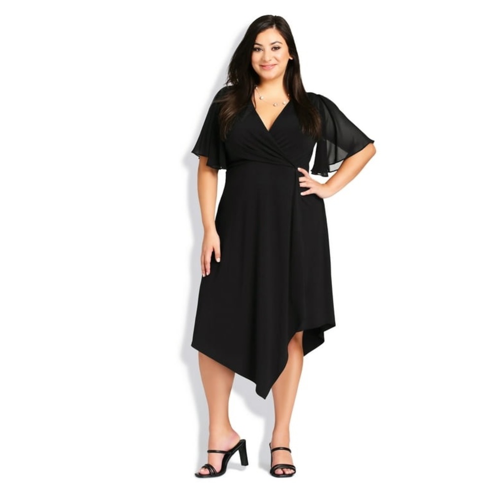 NWT Avenue Women’s Plus Size Black Dress 26/28 4X